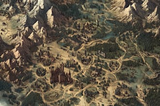 makea a high quality fantasy map