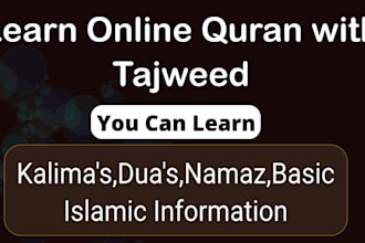 teach quran with tajweed and authentic islamic knowledge