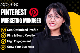 manage, grow and boost marketing as pinterest marketing manager