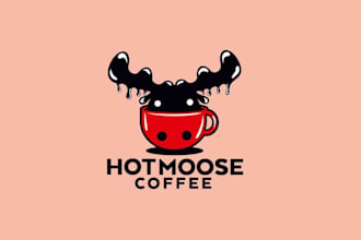 design a modern restaurant, coffee shop, or food logo