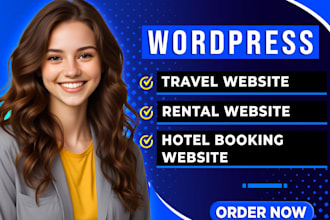 develop tour planning website, hotel booking website, wordpress website