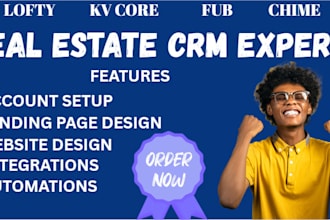setup real estate crm lofty crm hubspot follow up boss crm idx website chime