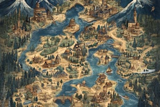 create your professional fantasy city map