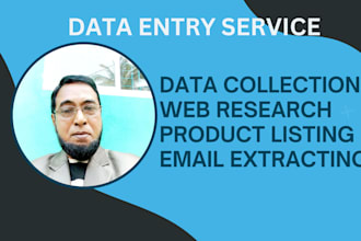 do data collection, web research and email extraction