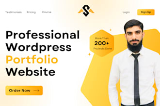 design a professional personal or business portfolio website