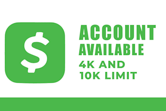 create 4k, 8k, and 10k limit verified cash app accounts