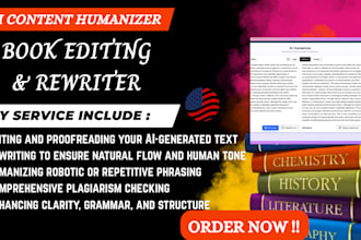 edit, rewrite, and humanize your ai generated content with plagiarism checks