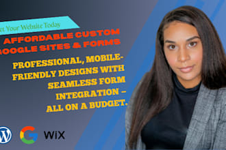 design google forms website and custom site for brand growth