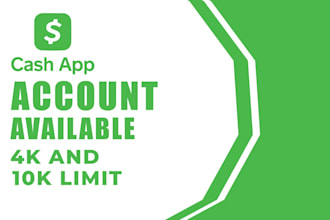 setup verified cash app accounts with 4k, 8k, and 10k limits