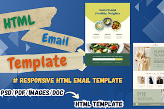 code responsive HTML email template