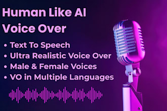 do ultra realistic human like text to speech ai voice over