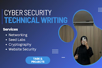 do cybersecurity technical writing and projects