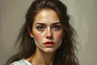 draw a realistic digital portrait from photo