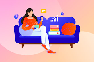 create a custom editorial illustration