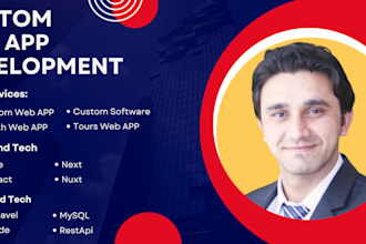 develop a custom laravel web application, admin panel, or website for you