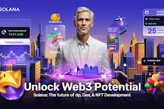 be your blockchain developer for web3 crypto dapps for solana, evm, and sui