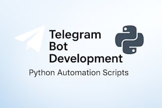 develop a telegram bot to scrape data from groups and channels