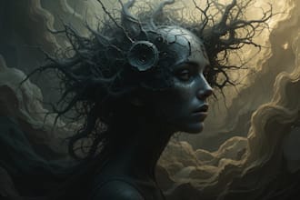 do your dark art surrealistic background
