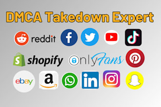 takedown harassing defaming report from youtube,tiktok,instagram,reddit, by dmca