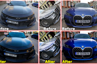 make your car photos high qualit and cinematic