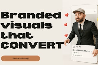 design branded visual content with powerful messaging