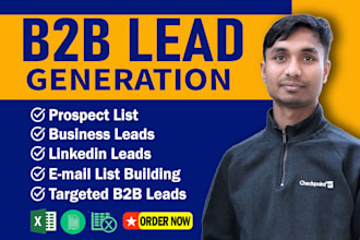 do b2b lead generation, linkedin leads, business leads and email list building