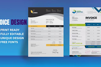 do custom invoice order form quotation template fillable pdf letterhead design