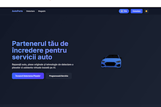 sell custom ai powered automotive website with parts detection
