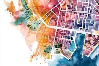create vector map in corel draw or adobe illustrator