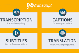 do perfect transcriptions for videos