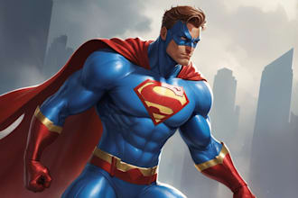 create superhero character design