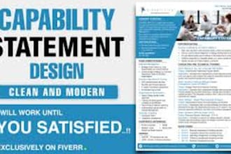 government capability statement, capability statement, government contract