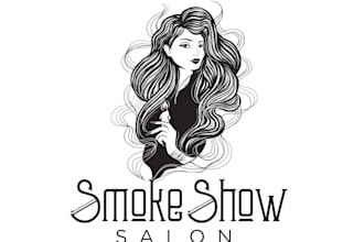 design a modern hand drawn vintage logo with illustration