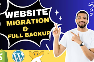 backup migrate wordpress website to shopify migration gohihglevel to a new host