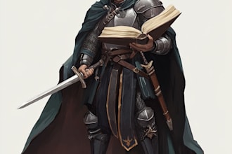 draw your dark fantasy dnd character illustration