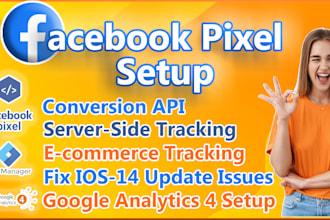 setup fix meta pixel facebook capi ga4 for leads and sales tracking