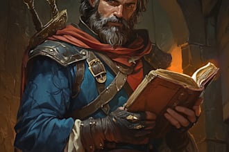 do your dnd, pathfinder or bg3 character fullbody