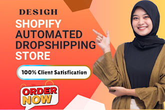 build automated shopify store , dropshipping store or shopify website