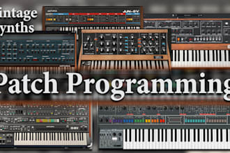do vintage synth sound design, iconic analog patches for your music