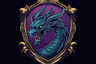 design a fantasy, rpg, sci fi, medieval game logo