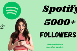 get real and active spotify followers organically