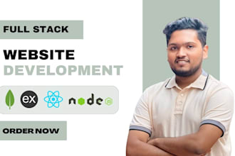 develop fullstack mern websites with frontend and backend