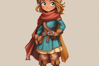 design a 2d pixel art character for your game