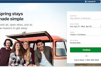 develop hotel booking, vacation rental, tour, travel, or airbnb clone website
