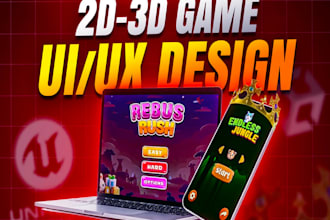 create professional game UI for your mobile or PC