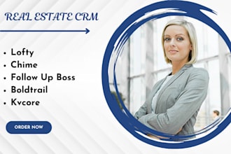 setup lofty crm, chime, follow up boss, boldtrail, kv core, idx website