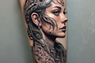 do your minimalist tattoo design in my art style