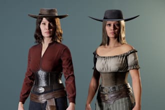 realistic metahuman character,realistic texture, stylized model,ue5 rig, animate