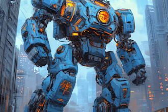 crate a mecha, robot, sci fi concept art