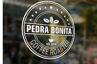 design beautiful coffee roasting business logo